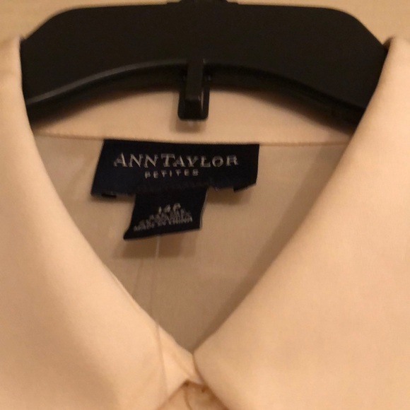 Cream silk blouse purchased at Ann Taylor - Picture 3 of 4